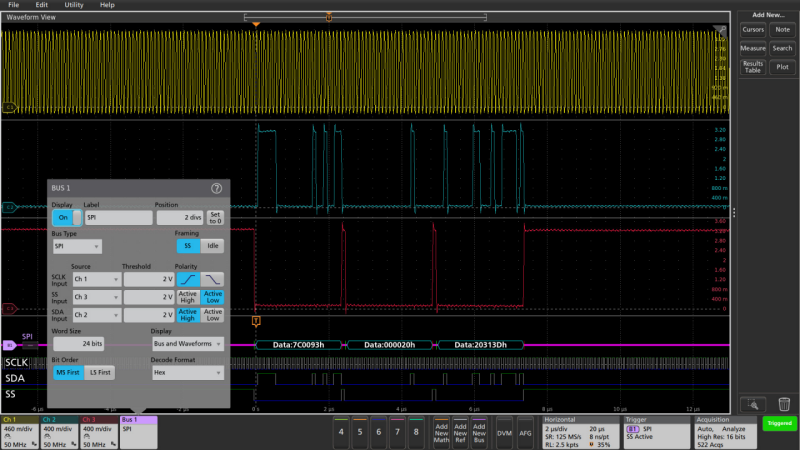 如何使用带有I2C和SPI解码的示波器排查系统问题
