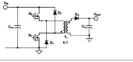 两个开关正激变换器