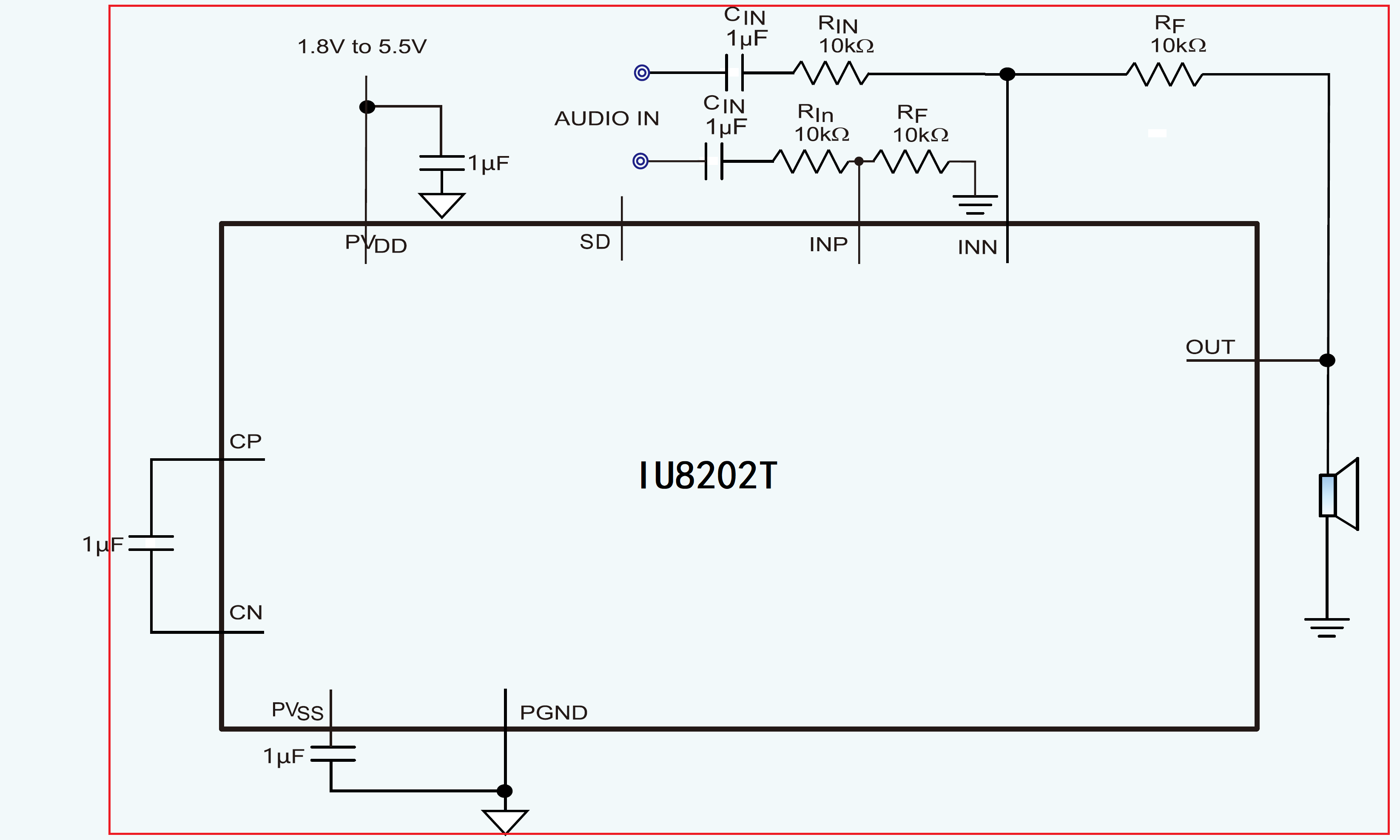 IU8202 适用于OWS耳机的无POP声超低功耗400mW单声道G类耳放IC方案