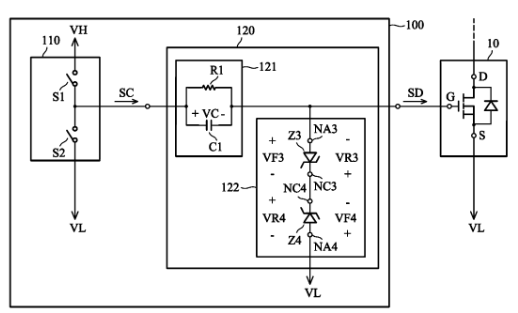 氮化镓栅极驱动专利:RC负偏压关断专利技术之台达电子篇 氮化镓栅极驱动专利:RC负偏压关断专利技术之台达电子篇