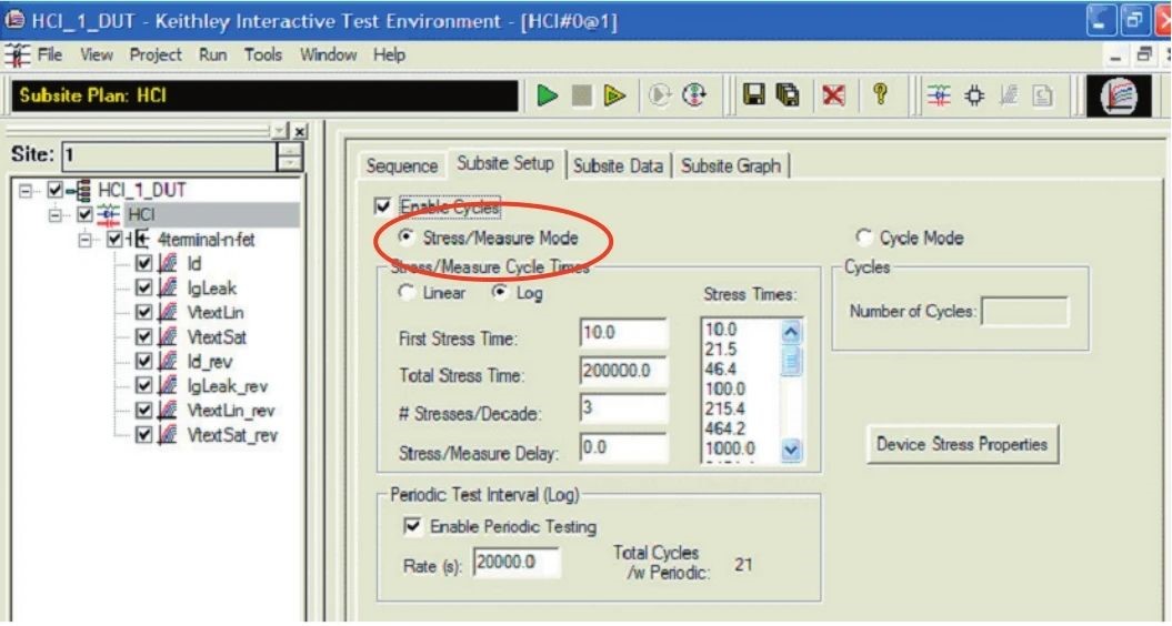 用4200A和矩阵开关搭建自动智能的可靠性评估平台